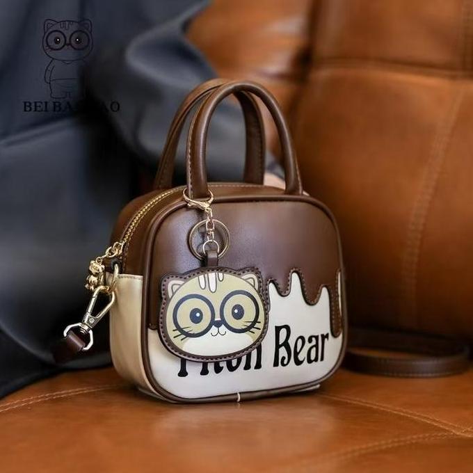 Sale Velvetbag 1627 Selempang Shoulderbag Piton Bear Ruang Besar