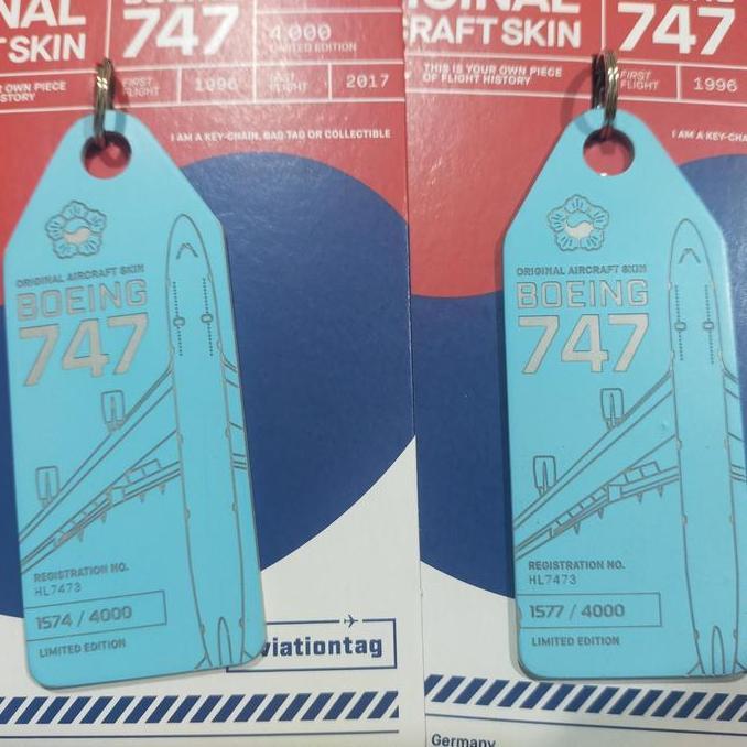Aviation Tag Korean Air Boeing 747