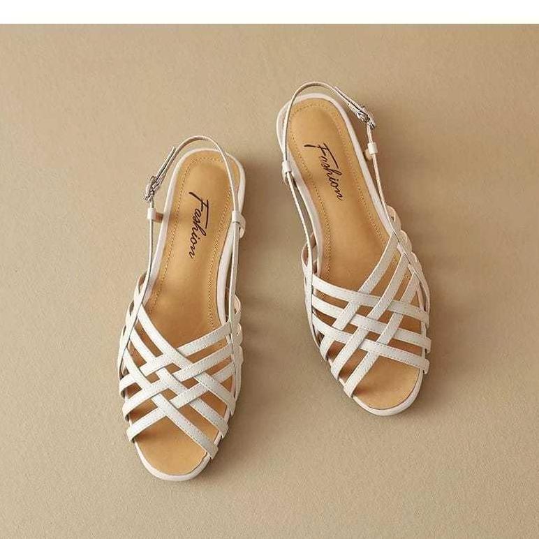 PAKET HEMAT AURORACOLLECTIONS - SANDRINA FLATS SEPATU WANITA MODEL BALET ANYAM FLAT SHOES ANGGUN