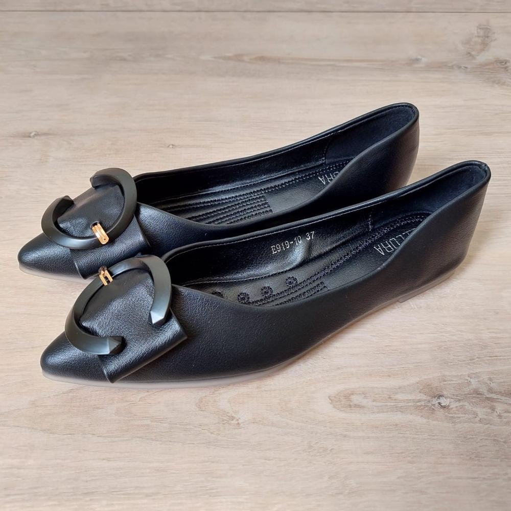 ORIGINAL ELLORA E919-10 SEPATU WANITA KERJA FLAT SHOES IMPORT