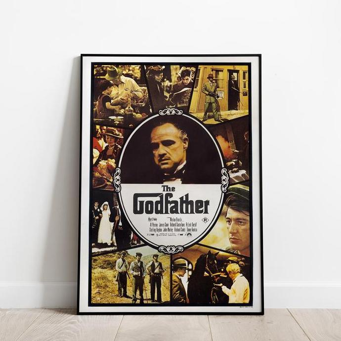 Poster Film The Godfather Frame Blok