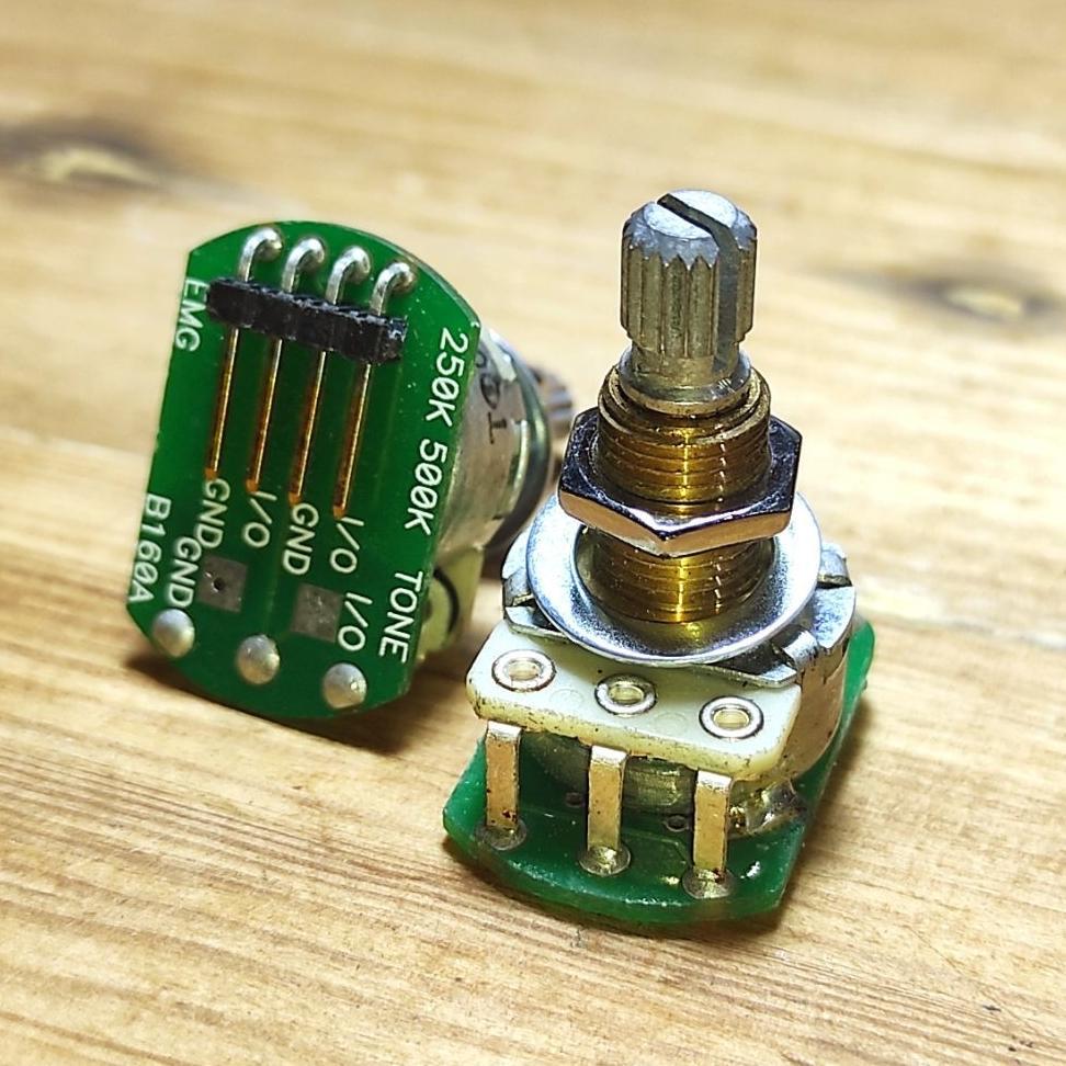 Potensio Gitar Emg Socket Ori 25K 500K Aktif Pasif Volume & Tone