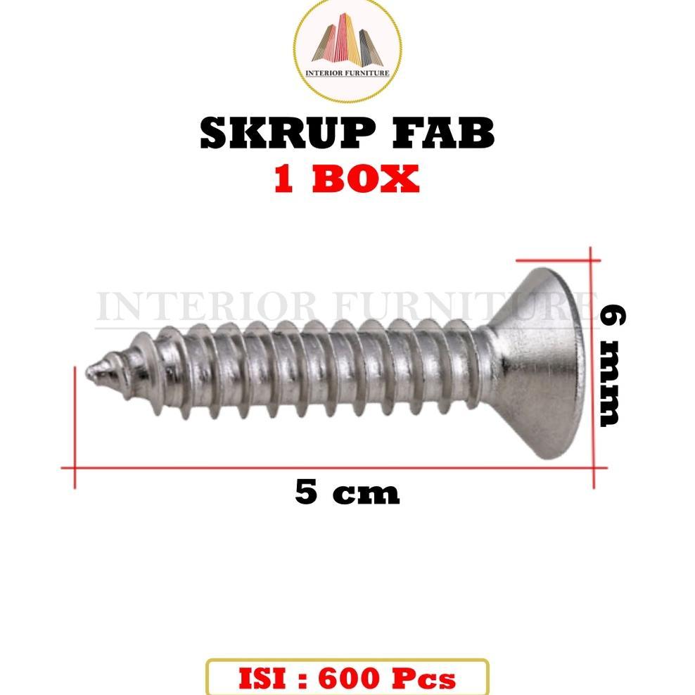 Sekrup 5 Cm / Skrup Harden 5 Cm 8 X 2 Isi 600 Pcs