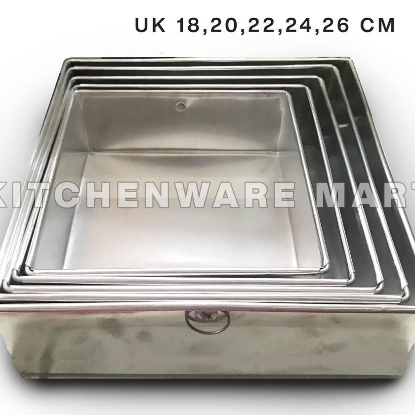 Loyang Kue Set Kotak Oven Loyang Aluminium Kotak Tebal- Loyang Kue