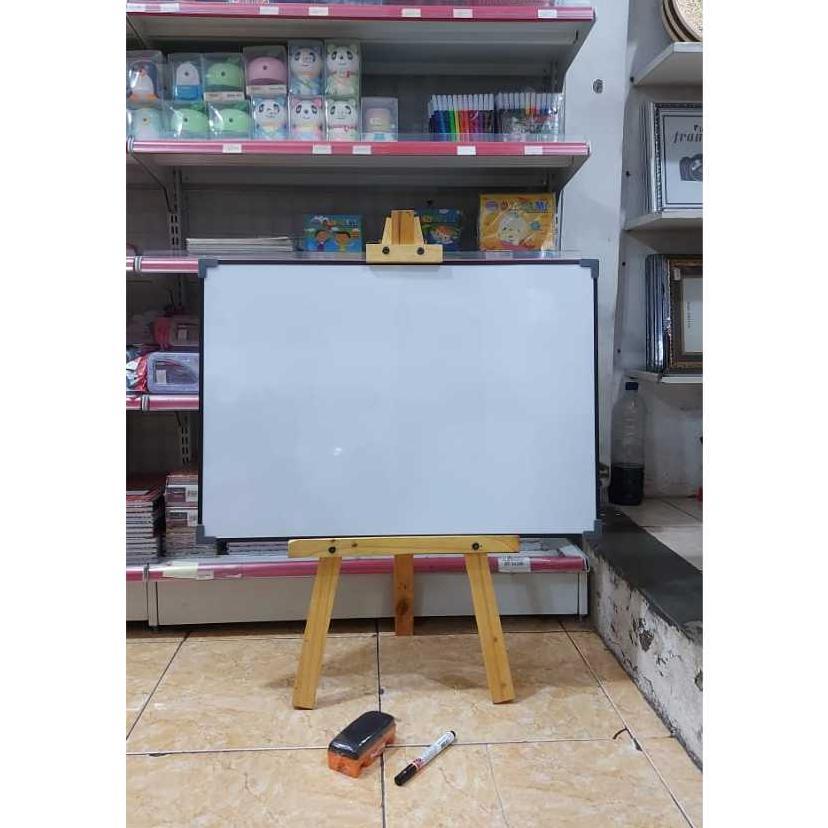 Whiteboard Standing 50X70 Cm Papan Tulis Whiteboard Penyangga