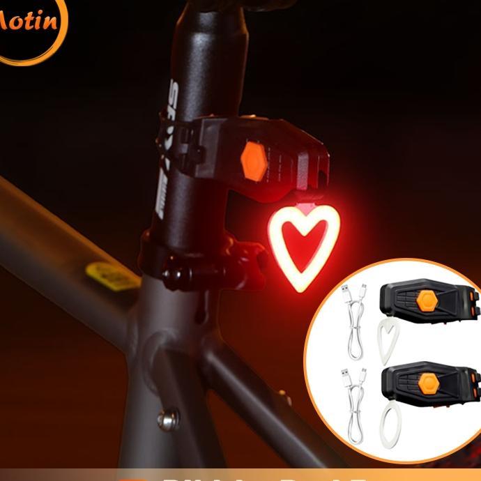 Lampu Belakang Sepeda Berbentuk Love Lampu Sepeda Belakang Sepeda Smart