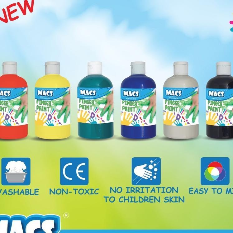 Macs Finger Paint / Finger Painting / Cat Lukis 500Ml