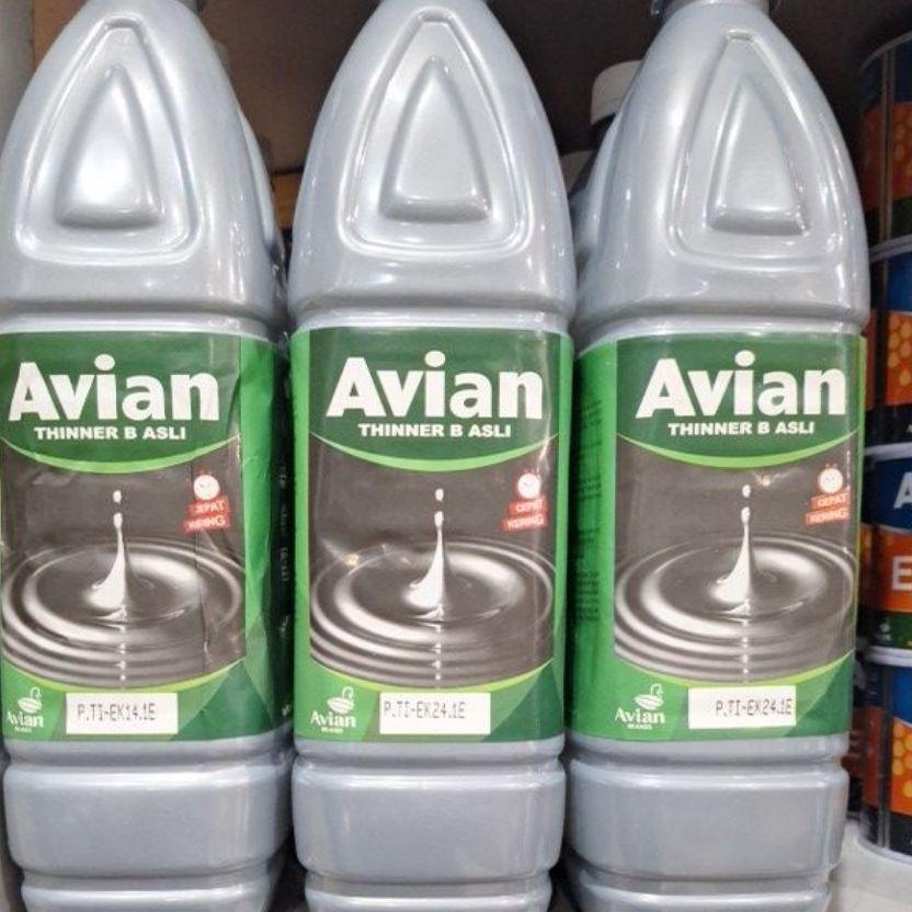 Avian Thinner B Asli Tinner Tiner Pengencer Cat Minyak Kayu Besi 1 Liter