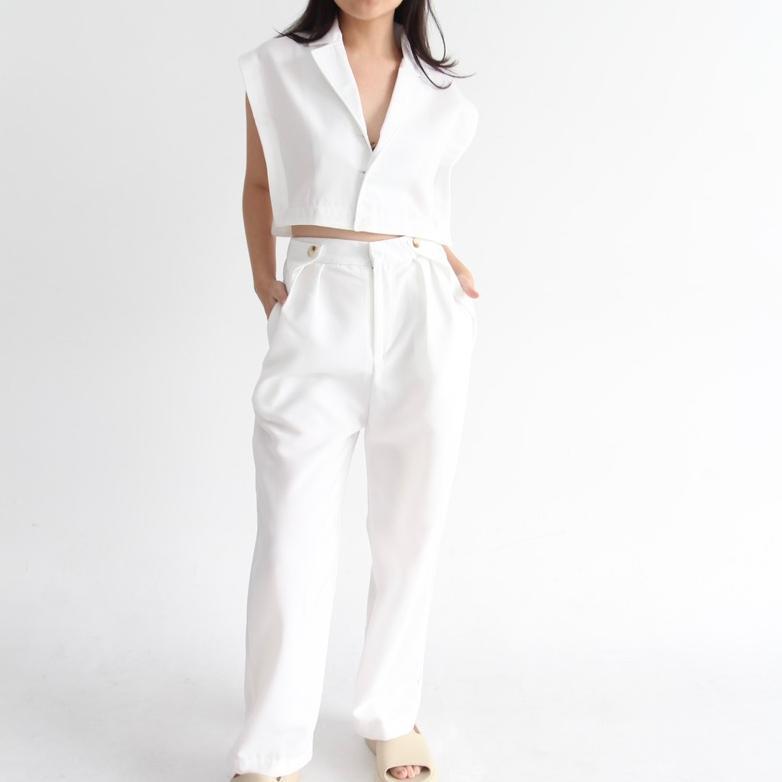 BIG PROMO ALMA SET - Setelan Vest Wanita / Rompi Wanita / Oneset / Set Celana Wanita/ / Vest Set / W