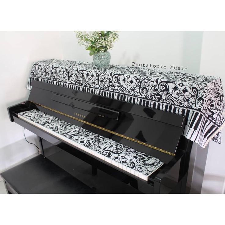Taplak Piano / Sarung Penutup Piano Cover / Batik Treble Piano Cover