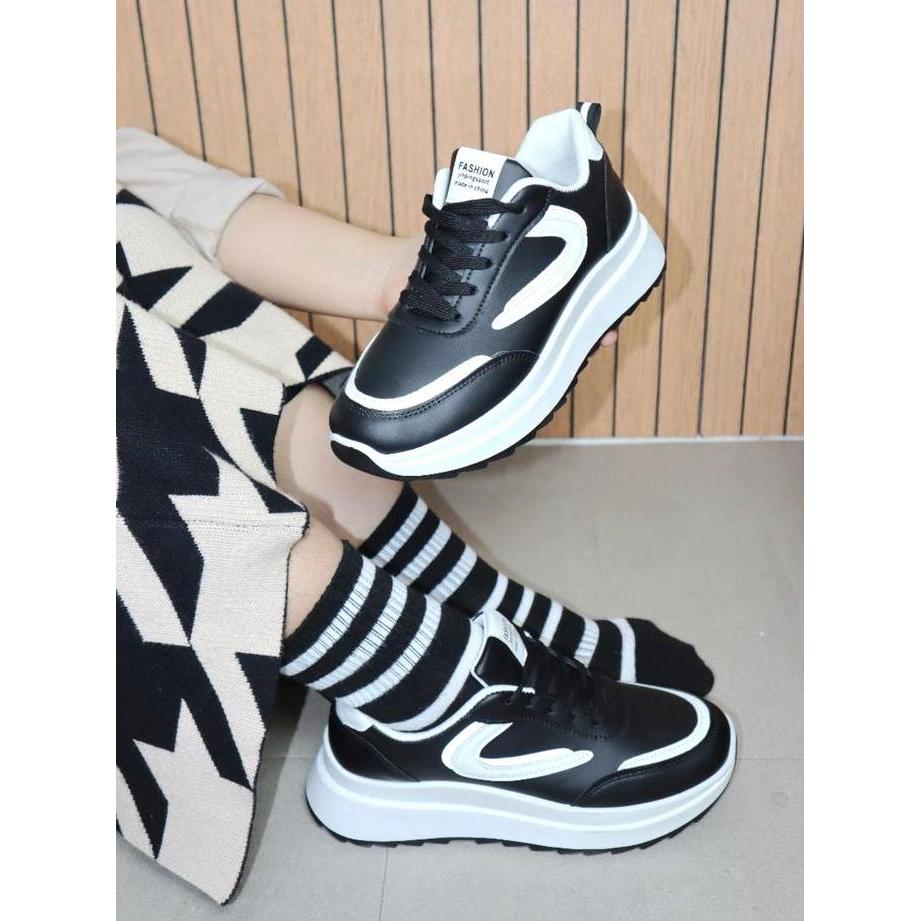 Gsi Masayu Sepatu Wanita Sneakers Kasual Sport Cewek Shoes Karet 1334 Sekolah Casual Olahraga
