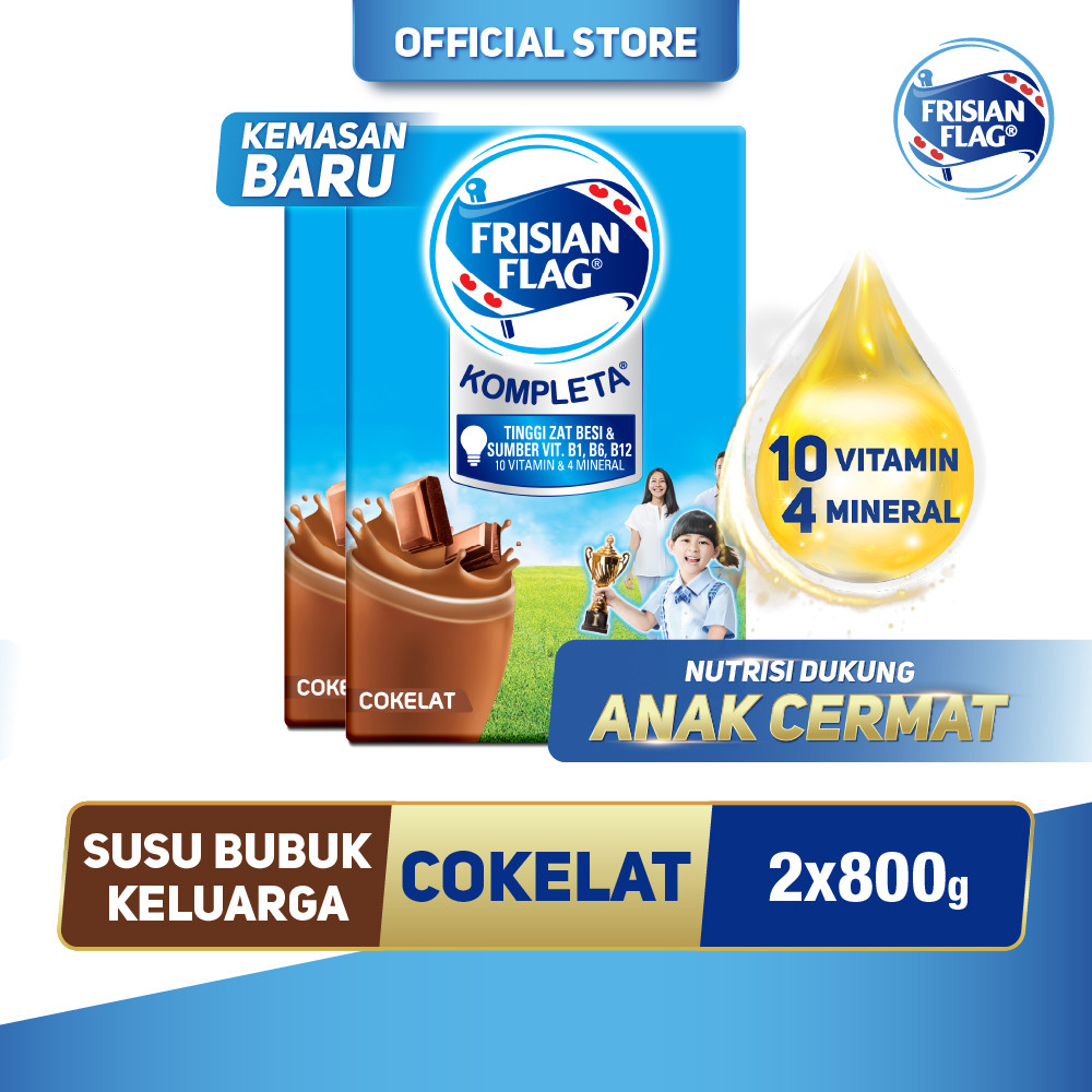 Frisian Flag Kompleta Coklat 800 gr x 2