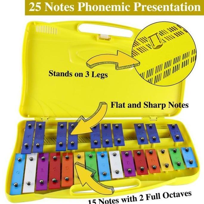 Xylophone Mainan Xylophone Anak Glockenspiel Xylophone Hadir Dalam Kotaknya Sendiri Mainan Edukasi X