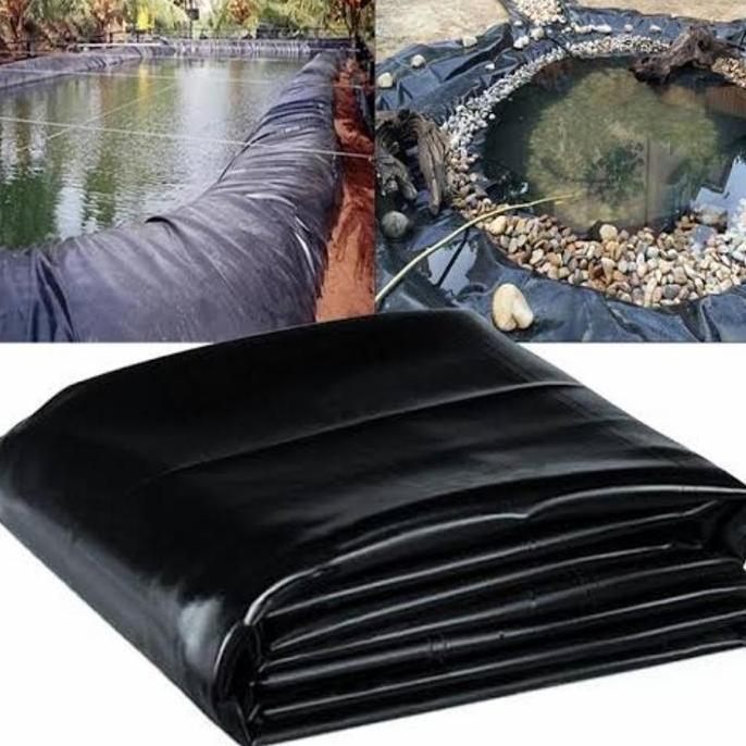 Hdpe Geomembrane Lebar 8 Meter 300 Micron Tebal Kolam Koi Kolam Ikan