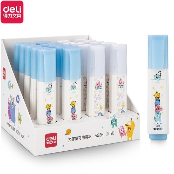 Deli Eraser for Erasable Pen / Penghapus Pulpen yang Bisa Dihapus, Ujung Miring Tidak Beracun A936