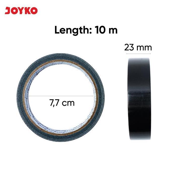 JOYKO Cloth Tape Pita Perekat Lakban Kain Warna Hitam CLT-04