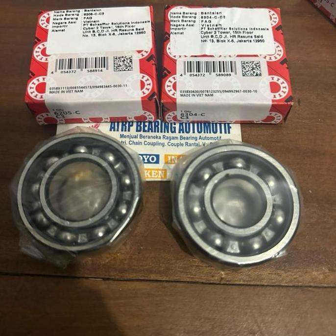 Promo BEARING 6205 C3 6304 C3 FAG BEARING SET KRUK AS RX-KING,RZR,RXZ JUPITER Z VEGA R YT 115 SUZUKI