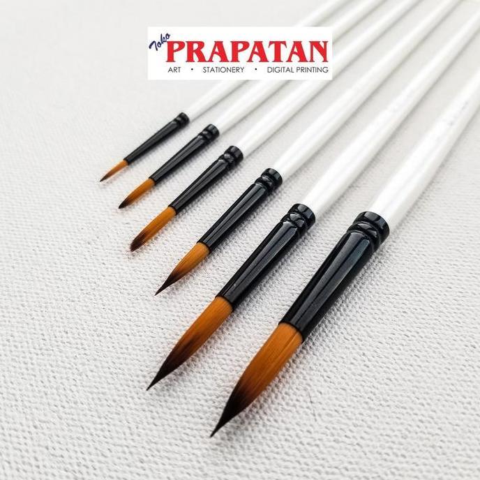 Kuas Lukis Round V-TEC set 6 pcs A0018H-6A/6 / V-TEC Paint Brush