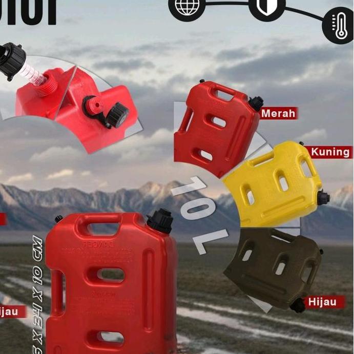 TERBARU - Jerigen Jerrycan Longhaul Fuel Pack 10 Liter Bensin 4x4 Winch Offroad