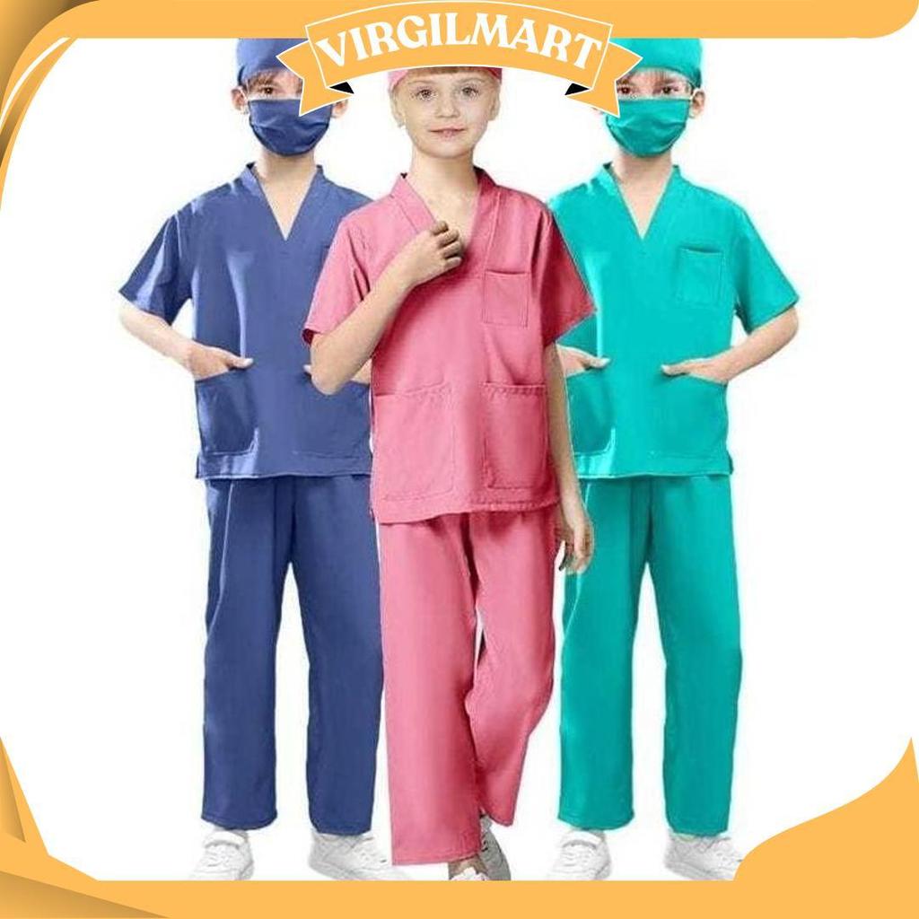 KIDZONE.ID - Baju Profesi Anak Dokter bedah Seragam scrub dokter untuk anak SCRUB KIDS KZPromo