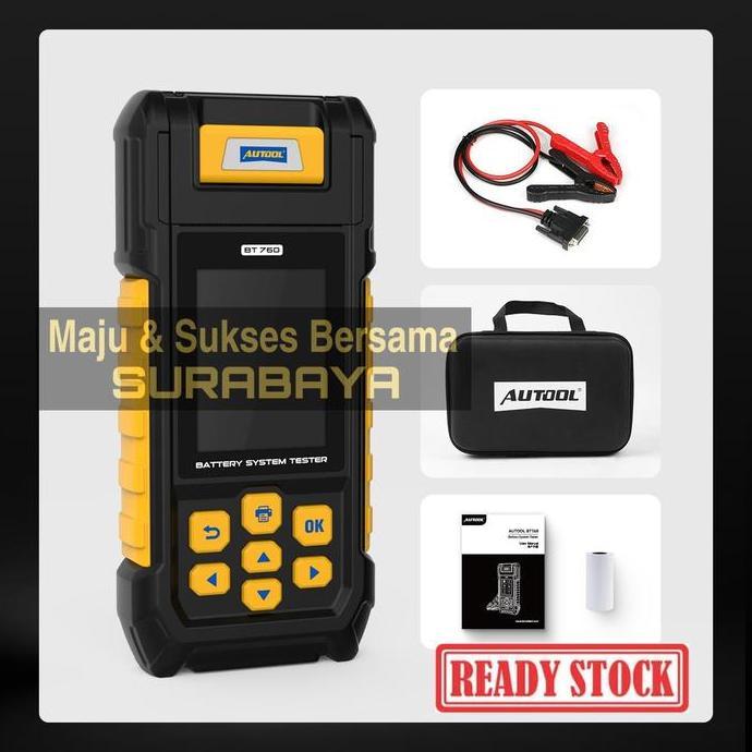HARGA DISC - AUTOOL BT760 BT-760 6-30V Battery Tester Analyzer Baterai Aki Printer