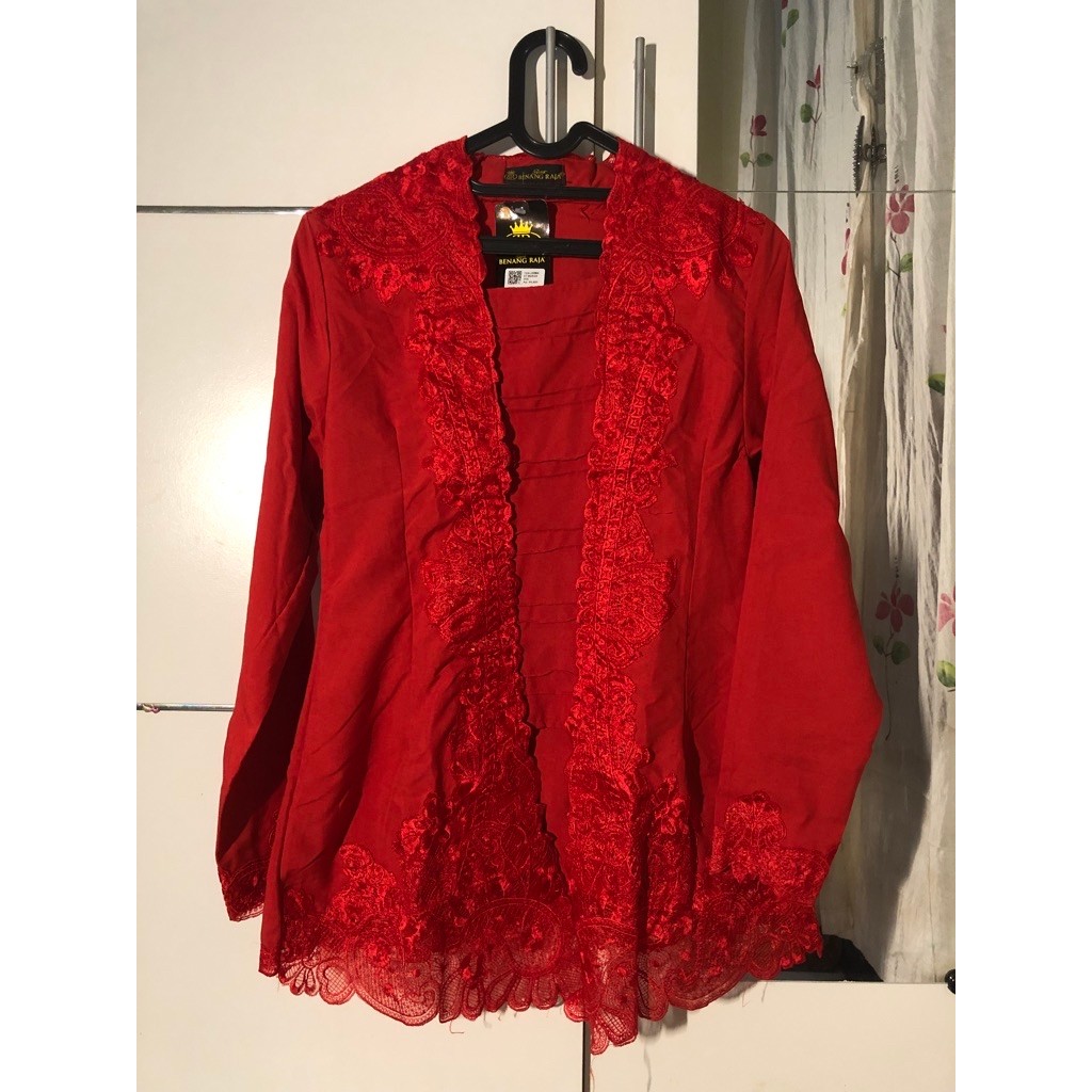 Kebaya Encim Merah Cabe NEW