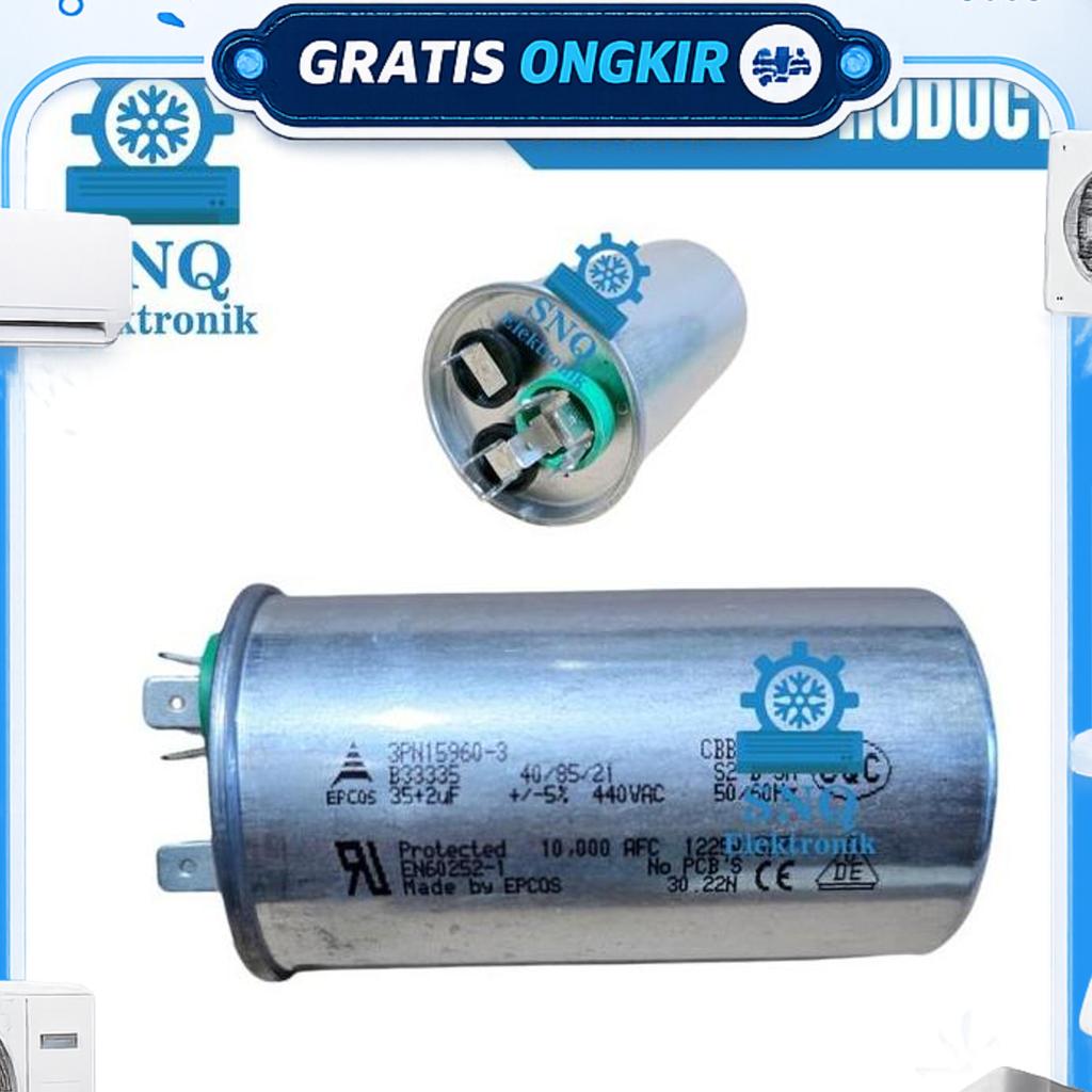 Capasitor Ac Daikin 2,5 Pk Original Epcos - Kapasitor Original Ac Daikin 2,5Pk