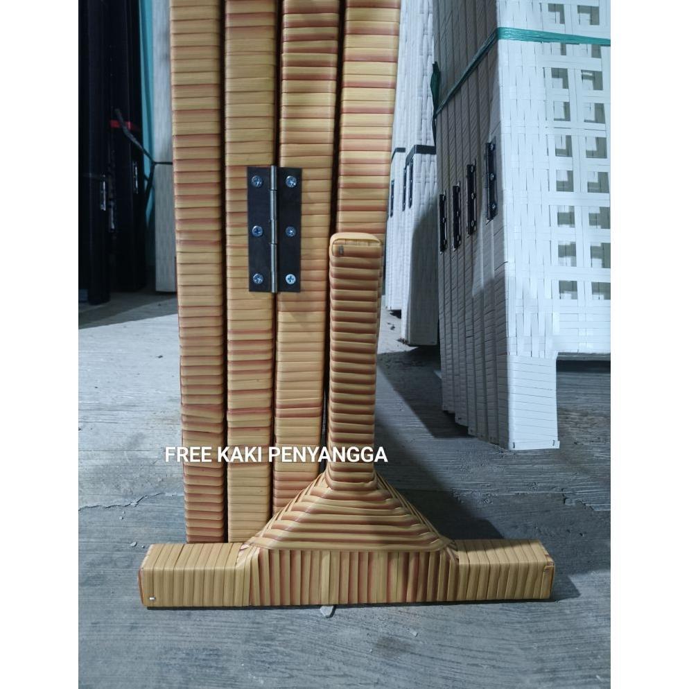 4 PINTU Sketsel Pembatas Ruangan Rotan Sintetis Sekat Ruangan Minimalis Modern Murah