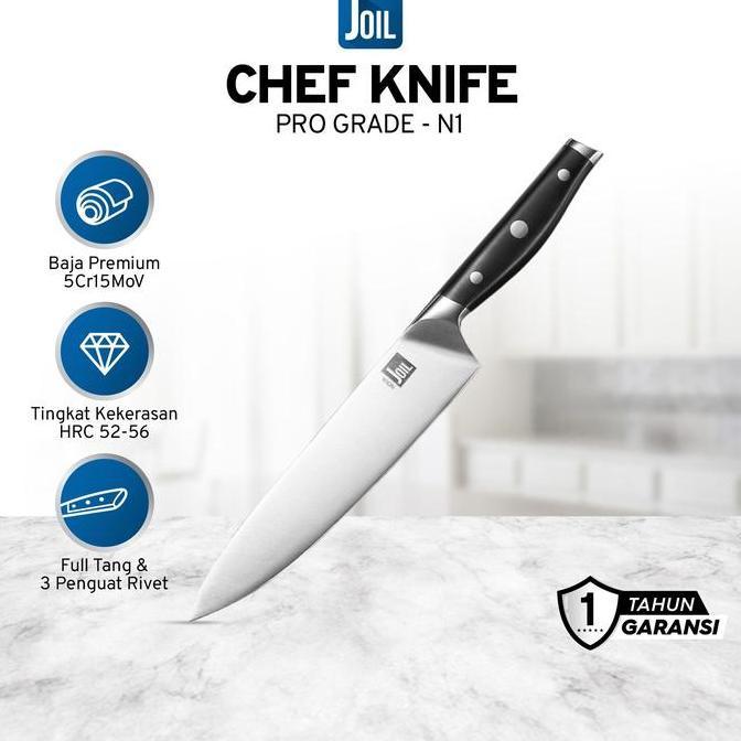 Joil Pisau Dapur Chef Knife Stainless Steel Tajam - N1 Kitchenware