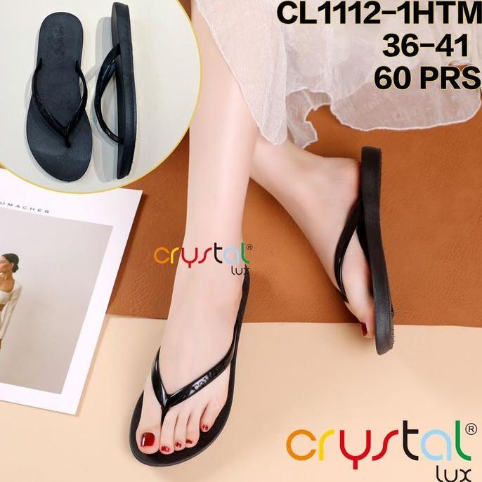 SANDAL WANITA JEPIT JELLY KARET SENDAL JEPIT GLOSSY CL1112-1