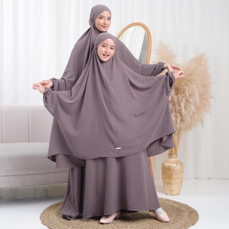 GARANSI Luthfia kids - Gamis Syari Mom and kids KHAWLA SET