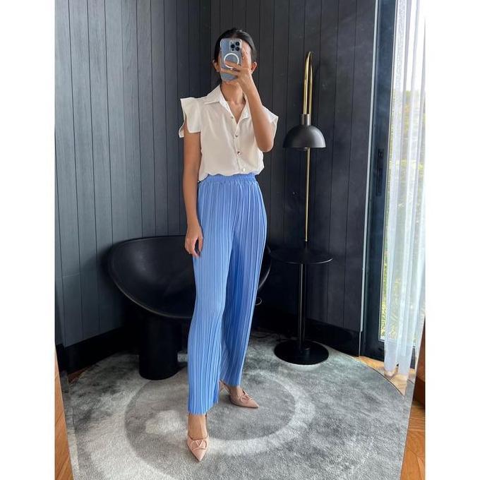 Lisa Celana Pensil Plisket BB / Pleated Pencil Pants (2)