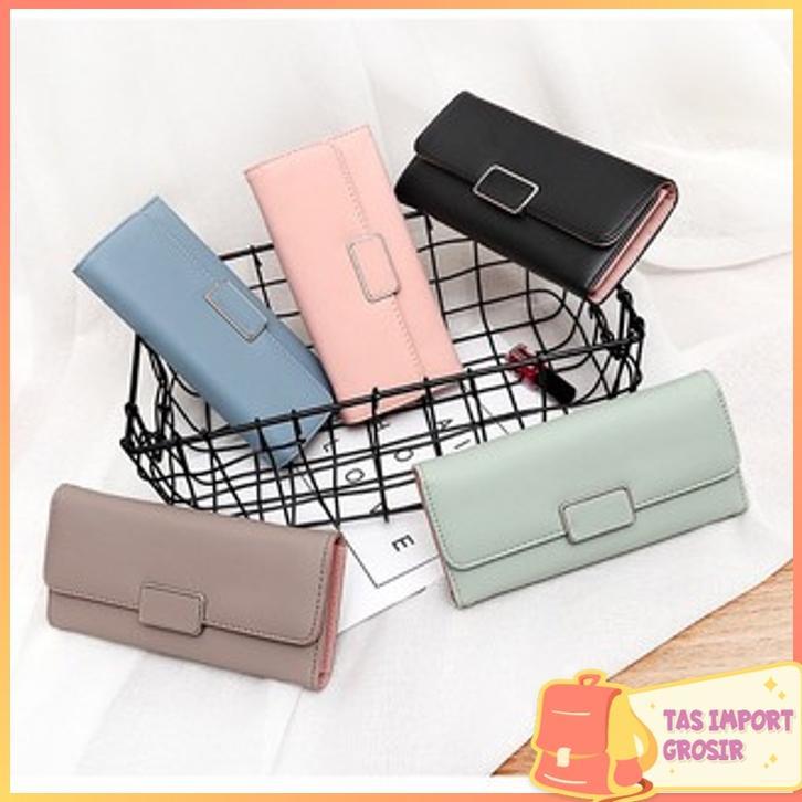 ORIGINAL TAS IMPORT GROSIR - D5098 Dompet Panjang Wanita / Dompet Wanita / Dompet Import Korea / Wal