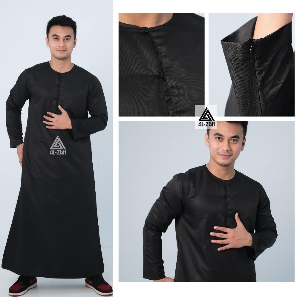 hemat gamis pria slimfit jubah pria jubbah polos kancing kotak jubah gamis muslim pria model terbaru