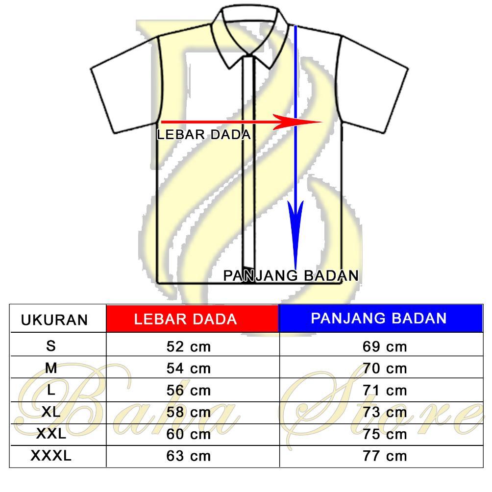 MURAH Baha store Kemeja Batik Pendek pria Lapis Furing