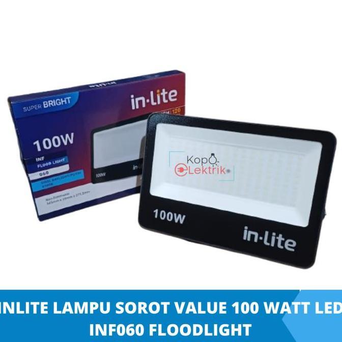 Zaito- Inlite Lampu Sorot 100 Tt Led Inlite Sorot Value Floodlht