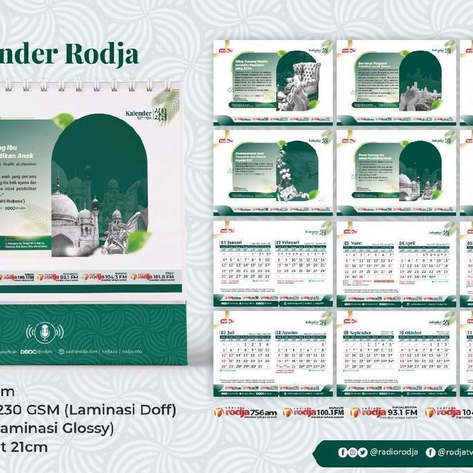 kalender meja rodja 2026 M 1447 - 1448 H WS