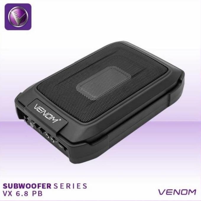 Termurah Subwoofer Aktif Venom Vx6.8Pb Vx 6.8Pb Slim Kolong Jok Resmi