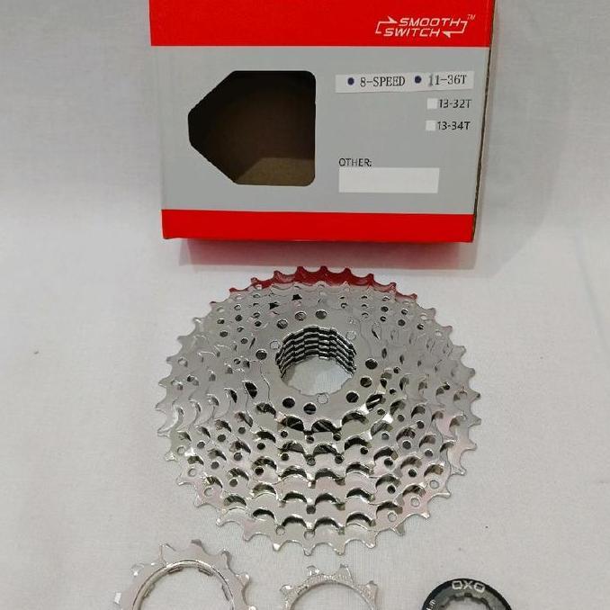 cleoncuan / SPROCKET CASSETTE SLOP / GEAR BELAKANG SEPEDA OXO 8SP 8 SPEED 11-36T / 11-42T Diskon