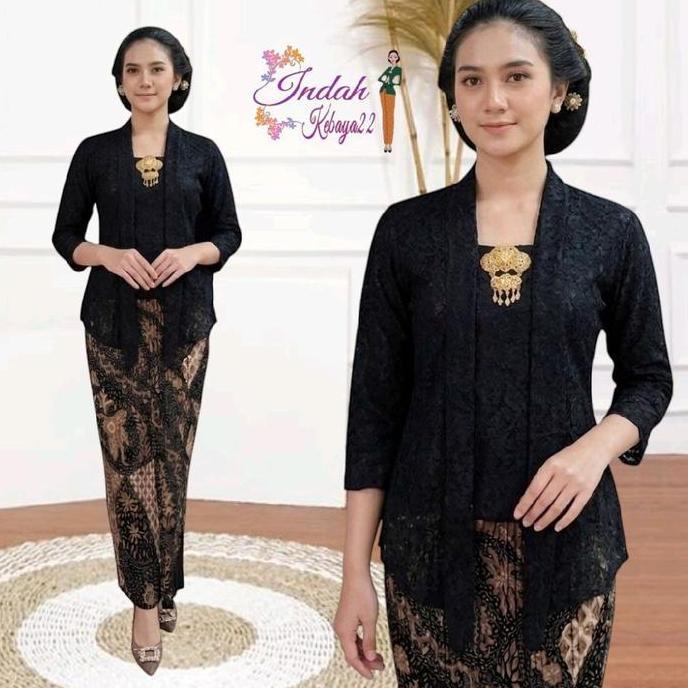 Kebaya Kutubaru Brokat Kebaya Kartini Modern Dan Elegan Atasan Baju Wisuda Kebaya Wanita Remaja Kond