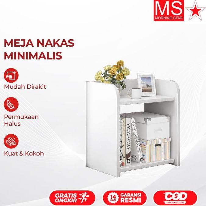 Morning Star Meja Nakas Minimalis Modern Rak Buku Kecil Meja Samping Tempat Tidur Meja Sudut