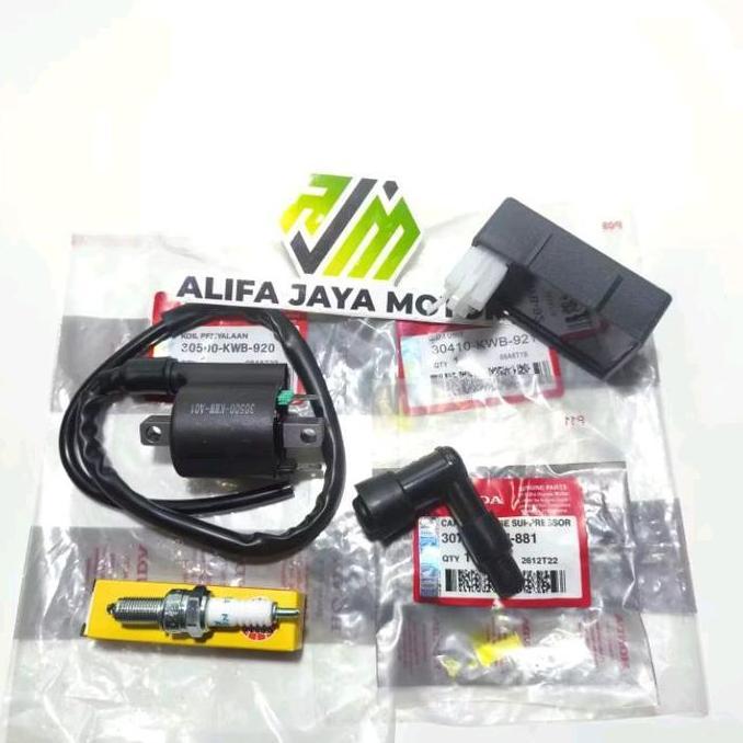 KOIL + CDI + TUTUP BUSI + BUSI BLADE 110 REVO ABSOLUTE OLD/LAMA