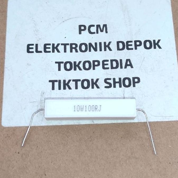 R 10W 100R 10W100RJ 100 OHM 10 WATT 100 R OHM RESISTOR KAPUR 10WATT D'90