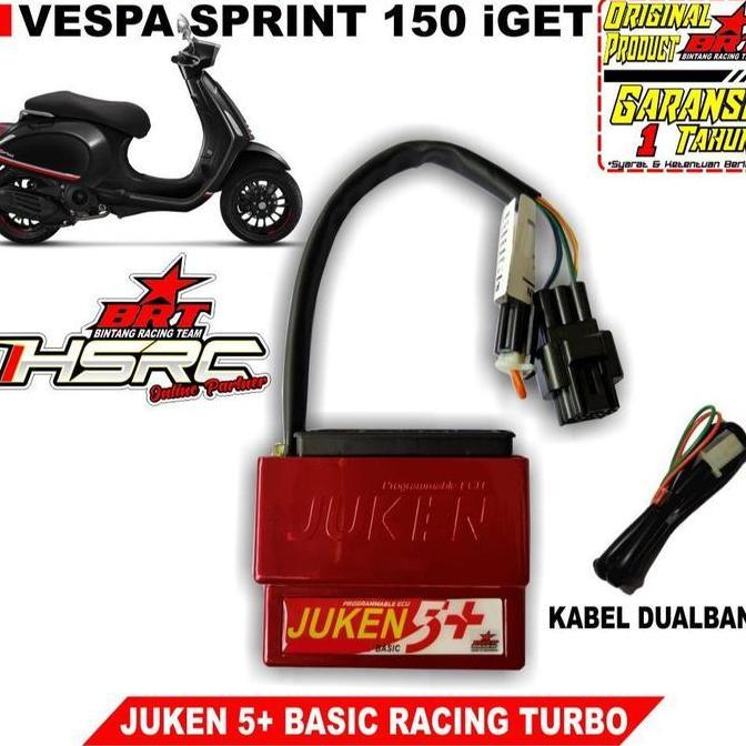 ECU JUKEN 5 Plus BRT RACING TURBO VESPA SPRINT 150 S ECM PIAGGIO LX ET 125 PRIMAVERA Non i-GET Matic