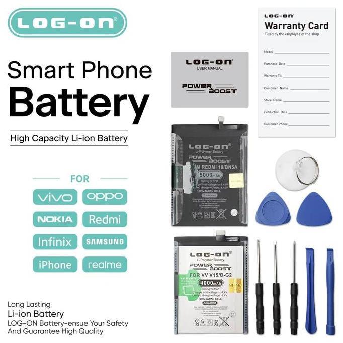 LOG ON NEO 9 | BATERAI FOR OPPO NEO 9 BATRE POWER BOOST DOUBLE IC BATTERY
