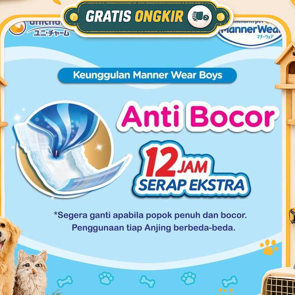 Unicharm Japan Manner Wear/ Popok/ Pampers/ Diapers Anjing