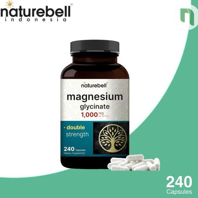Naturebell Magnesium Glycinate Superior Absorption 1000 Mg