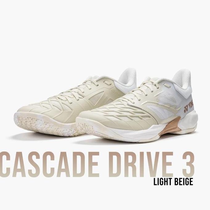 Sepatu Badminton Yonex Power Cushion Cascade Drive 3 Shbcd3Ex - Light Beige
