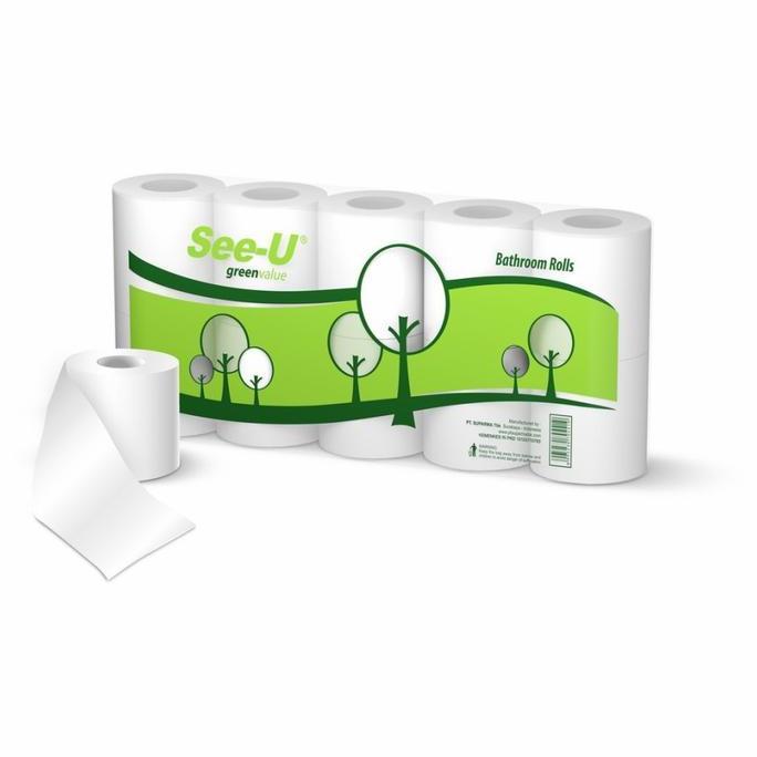 Happy- Tissue See U Toilet Roll/ See U Bathroom Isi 10 Rol/ Tissue Wc