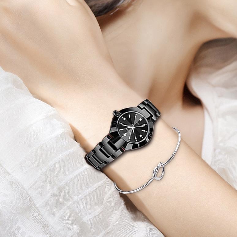 TERBARU AOKEYO W101 Jam Tangan Wanita Original Berlian Anti Air Analog Bisnis Kuarsa Jam Tangan Cewe
